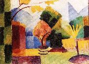 August Macke Garten am Thuner See oil painting artist